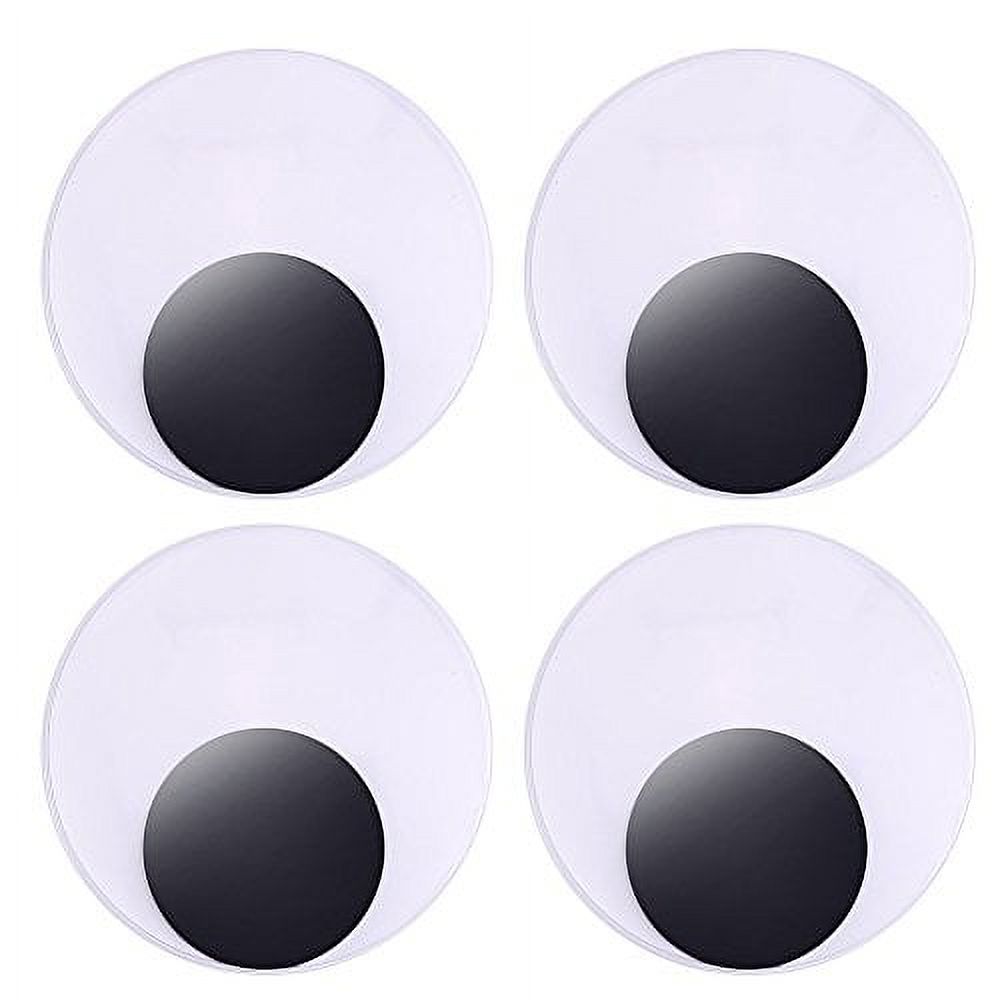 DECORA 3 Inch Large Sized Plastic Wiggle Googly Eyes with Self Adhesive for  Crafts Set of 4 